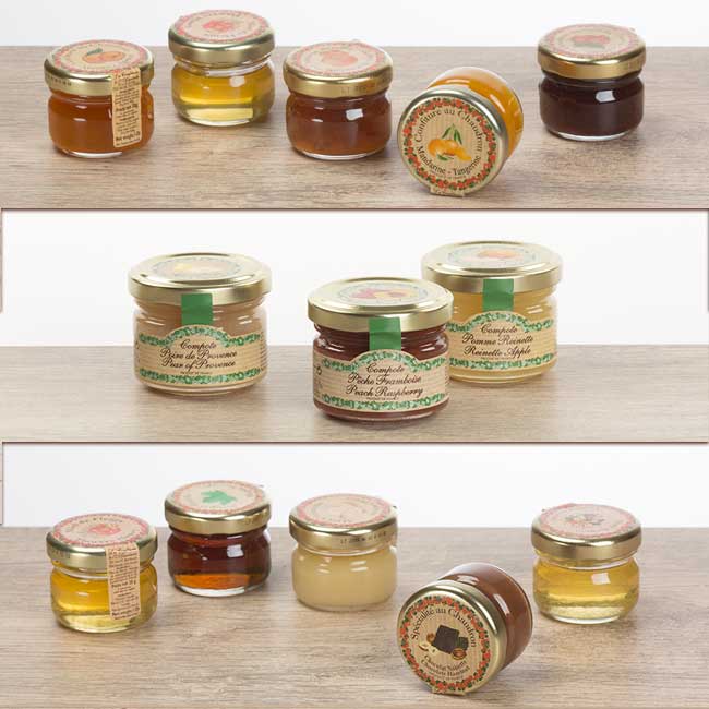 Compotes, préparations de fruits et miel