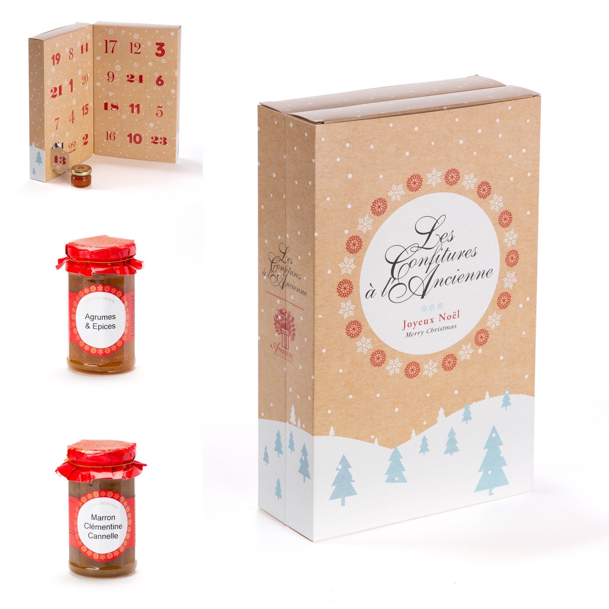 Christmas marmalade and jam avent calendar by Andresy Confitures
