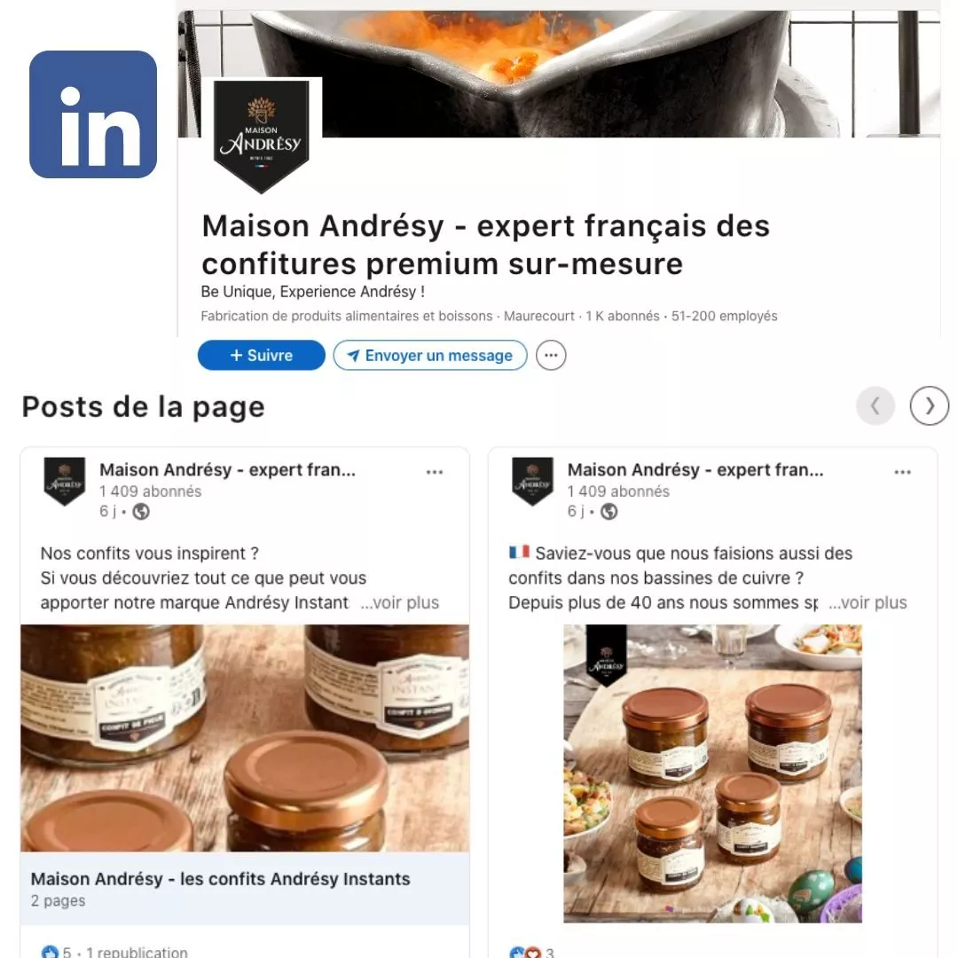 maison andresy - page Linkedin - @maisonandresy